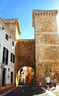 Mediaeval gate on the Plaça Bastió